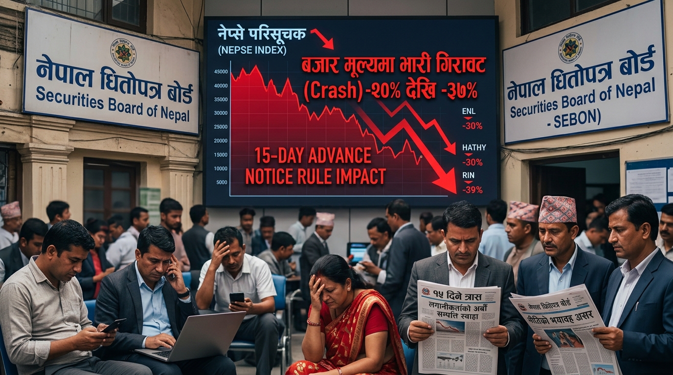 ‘१५ दिने पूर्वसूचना’ को नीतिगत छिद्र: सूचना निकालेर शेयर नबेचे के हुन्छ ?